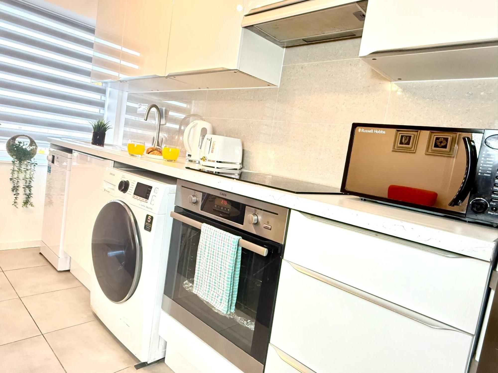 Walnut Flats-F5, Stylish 1-Bedroom - Parking, Netflix, Wifi - Close To Oxford, Bicester & Blenheim Palace Kidlington Exteriér fotografie